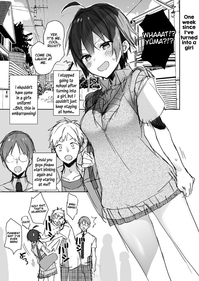 Hentai Manga Comic-My Slightly Debauched School Life as a Guy-Turned-Girl-Read-3